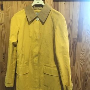Isaac Mizrahi Yellow/ Tan Collared Jacket NWT Sz S